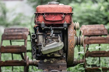 old plows machine - Walking Tractor