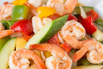 sweet and sour sauce fried with seafood shrimp squid