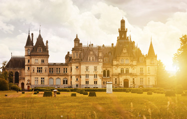Fototapeta premium Montrejeau castle of Valmirande in France