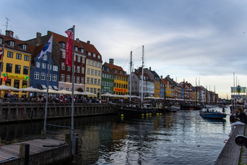 Naklejka premium Klasyczny port w Kopenhadze
