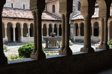 Art in the ancient Abbey of Follina.