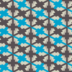 Seamless mosaic pattern. Geometric background. Vector Illustration.
