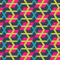 Seamless mosaic pattern. Geometric background. Vector Illustration.