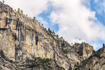 amazing granite mountain at yosemite valley, california