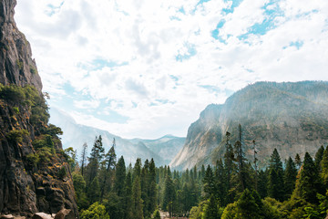 amazing landscape from yosemite valley, California