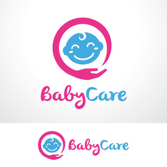 Baby Care Logo Template Design Vector, Emblem, Design Concept, Creative Symbol, Icon