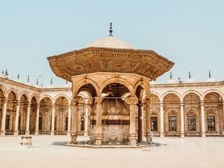 Courtyard of the historical Muhammad Ali Mosque