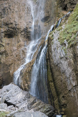Fototapeta na wymiar Seerenbach Waterfall, Walensee, Switzerland