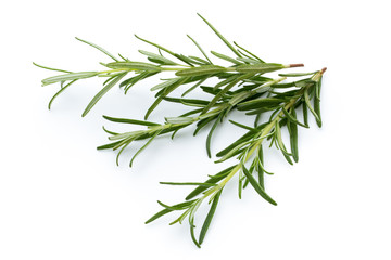 Fototapeta premium Rosemary isolated on white background, Top view.