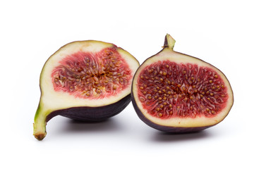 Fruits figs isolated on white background.