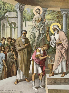 The anointing of king David.