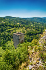 a medieval fortification in Milesevac in Serbia