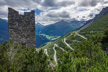 Tower of Fraele and ascent, Touristic attraction in Valtellina