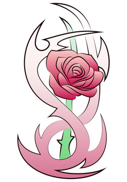 rose flowers tattoo