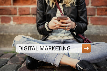 Digital marketing - obrazy, fototapety, plakaty