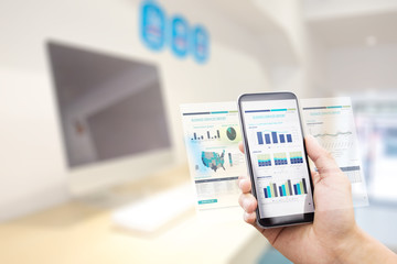 smart phone with automated office