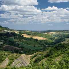 Landscape near Bologna at summer (Sabbiuno)