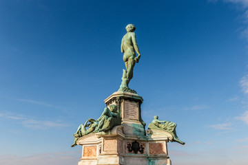 Obraz premium Famous David sculpture at Florence.
