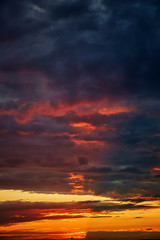 beautiful sunset sky