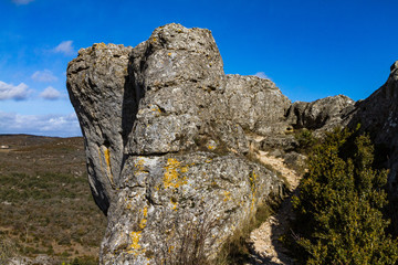 Rocks and mountain