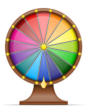 wheel of fortune stock vector illustration