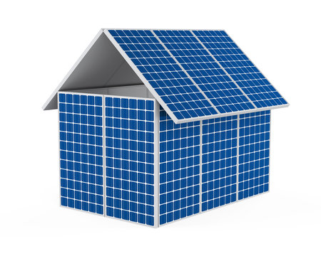 House Solar Panel Isolated