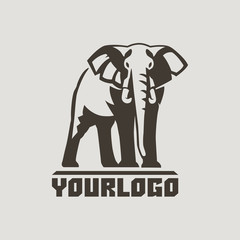 Obraz premium Elephants_logo_sign_pictogram-04