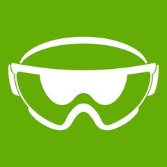 Safety glasses icon green