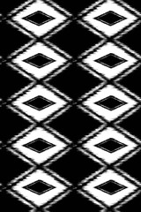 seamless pattern Tribal Art Ikat Ogee