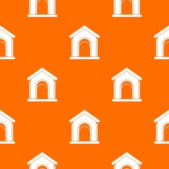 Toy house pattern seamless