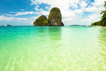 Obraz premium Tropical Phra Nang Beach at Railay Krabi Thailand.