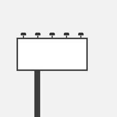 Obraz premium blank billboard isollated on white