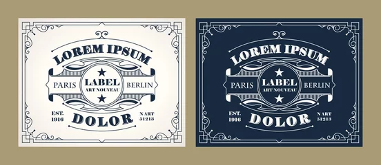 Vintage-Label-Design-Set mit einem Beispiel Ihres Textes © pgmart