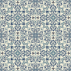 Tracery patchwork pattern from Moroccan tiles, ornaments. Can be used for wallpaper, pattern fills, web page background, surface textures. Vintage elements for design in Victorian style.