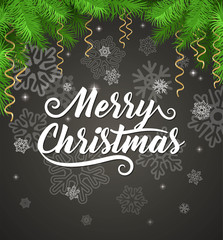 ornate christmas placard