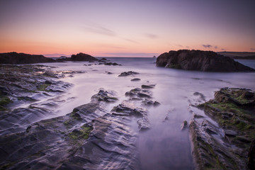 Sunset at Treyarnon Bay, Cornwall