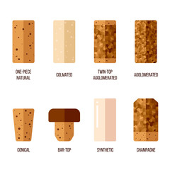 Cork stopper types