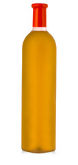 Wine bottle  isolated on white background.