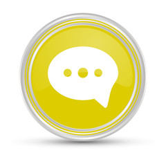 Gelber Button - Sprechblase