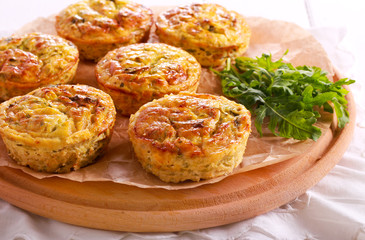 Courgette frittatas