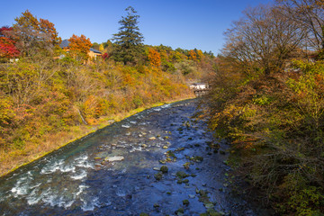 Crystal water of mountain creek  in Nikko, Tochigi, Japan