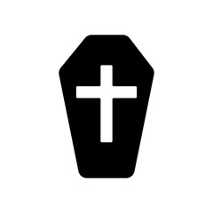  Icon of Coffin - vector iconic design
