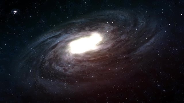 Space Galaxy with Stars and Nebula simulation