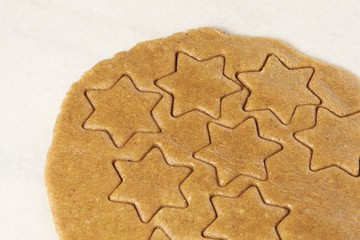dough, ginger biscuits, new year