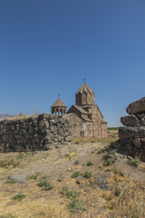 Fototapeta premium Hovhannavank, a medieval monastery located in the village of Ohanavan in the Aragatsotn Province