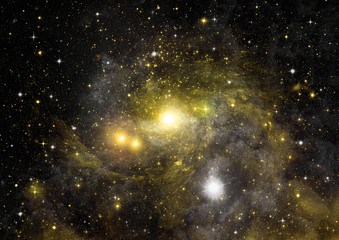 galaxy in a free space