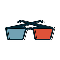 3d glasses icon image vector illustration design