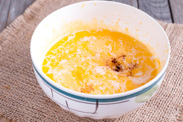 Fragrant pumpkin dough