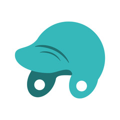 helmet baseball related icon image vector illustration design 