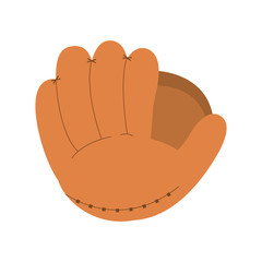glove baseball related icon image vector illustration design 